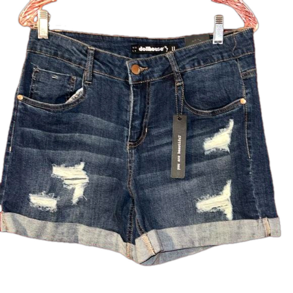 NWT Dollhouse Denim Dylan Distressed Shorts 30/11